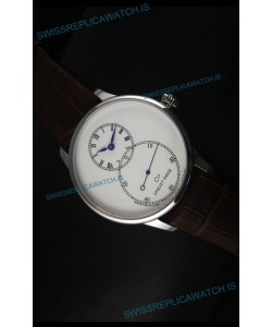 Jaquet Droz Grande Seconde Ivory Enamel Stainless Steel Case Watch in White Dial