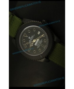 Rolex Submariner STEALTH MK IV Edition Swiss Replica Watch in Green Strap