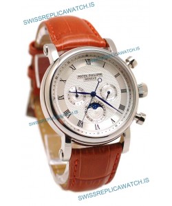 Patek Philippe Grand Complications Replica Watch in White Dial