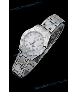 Rolex Datejust Ladies Japanese Replica Ladies Watch in Diamond Markers