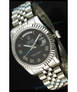 Rolex Replica Datejust Mens Japanese Watch in Black Dial - 41MM