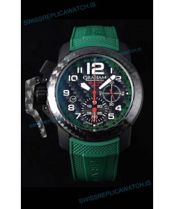 Graham Chronofighter Superlight Carbon Green 1:1 Mirror Swiss Replica Watch 