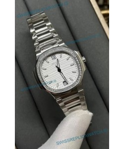 Patek Philippe Nautilus 7118/1A White Dial 1:1 Mirror Swiss Replica Watch in 904L Steel