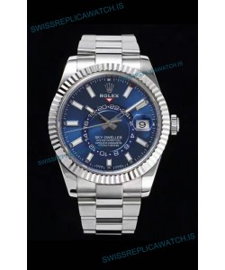 Rolex Sky-Dweller REF# 326934 Blue Dial Watch in 904L Steel Case 1:1 Mirror Replica
