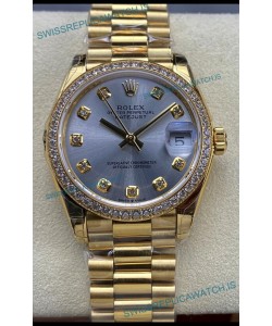 Rolex Datejust 31MM Swiss Watch in 904L Steel Yellow Gold Watch 1:1 Mirror Replica