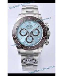 Rolex Cosmograph Daytona ICE Blue Dial Original Cal.4130 Movement - 904L Steel Watch