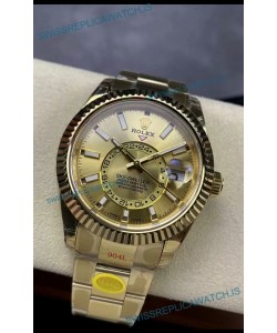 Rolex Sky-Dweller Yellow Gold Oyster 42MM 1:1 Mirror Replica Watch