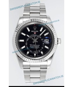 Rolex Sky-Dweller REF #m336934 Black Dial Watch in 904L Steel Case - Super Clone Watch