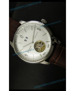 Glashuette Tourbillon Japanese Replica Watch in White Dial