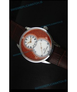 Jaquet Droz Grande Seconde Watch in Red Dial Stainless Steel Case