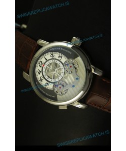 Mont Blanc Nicolas Riessec Stainless Steel Case in Grey Dial