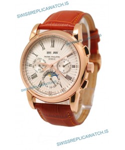Patek Philippe Grand Complications Japanese Watch in White Dial
