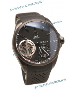Tag Heuer Grand Carrera Pendulum Swiss Automatic Watch in Black