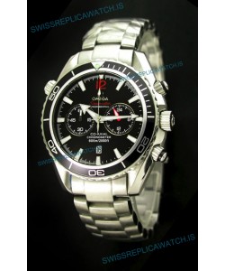Omega Seamaster Chronometer Japanese Replica Watch in Black Dial