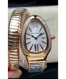 Bvlgari Serpenti Edition Rose Gold Casing Watch in 1:1 Mirror Quality