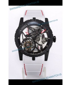 Roger Dubuis Excalibur Spider Flying Tourbillon Skeleton Carbon Casing 42MM 1:1 Mirror Swiss Watch