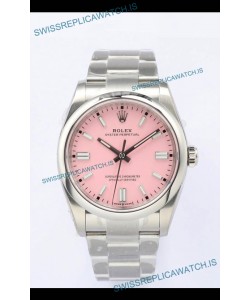 Rolex Oyster Perpetual REF#126000 36MM Swiss Movement Swiss Replica Pink Dial 904L Steel 1:1 Mirror Replica Watch