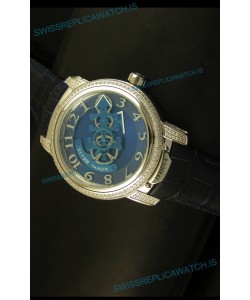 Ulysse Nardin Dual Escapement Japanese Watch in Blue & Black Dial